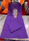 Tew Cotton With Embroidery Work Kurti With Bottom Dupatta Wholesale Online